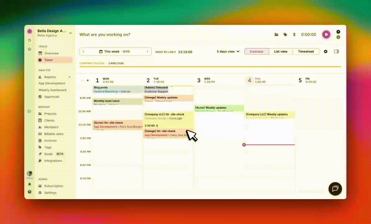 Change billing details